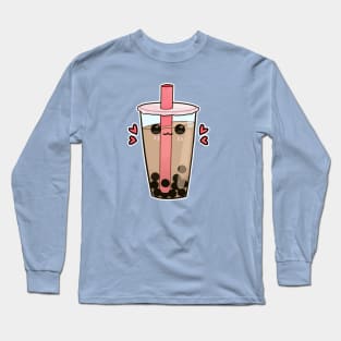 Kawaii bubble tea Long Sleeve T-Shirt